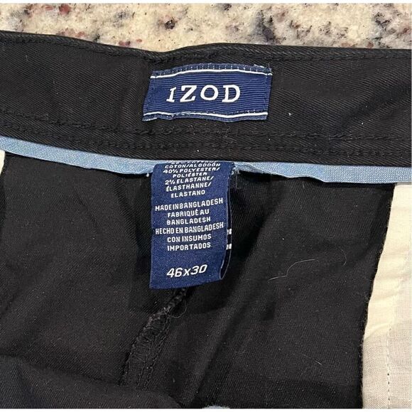 IZOD Men's Big and Tall Performance Stretch Flat Front Pant - Picture 7 of 7